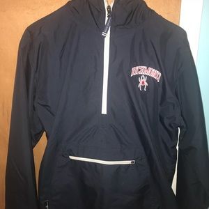 Navy University of Richmond Pullover Rain Jacket